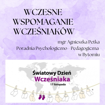 17 listopada Światowy Dzień Wcześniaka