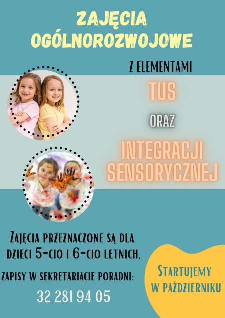 9 września Ruszają zapisy na zajęcia grupowe z elementami TUS i SI dla przedszkolaków