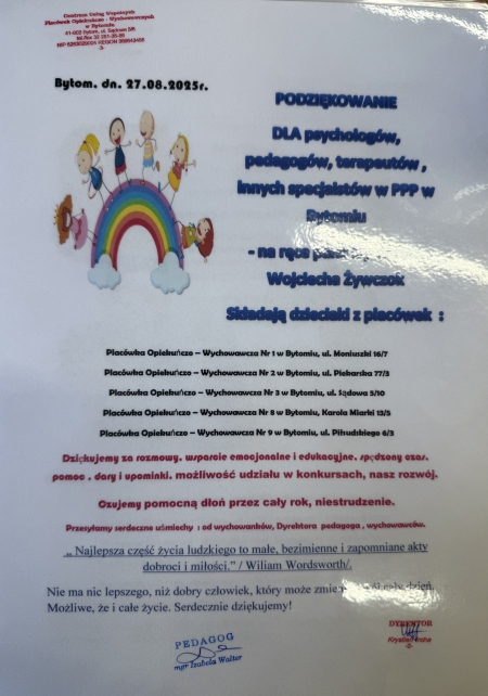 Podziękowania