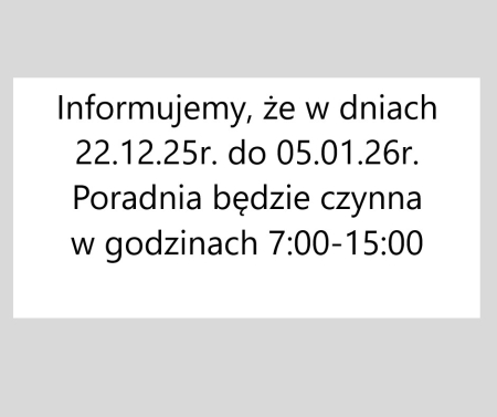 22.12 zmiana godzi  pracy w okresie świątecznym